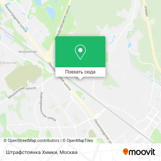 Карта Штрафстоянка Химки