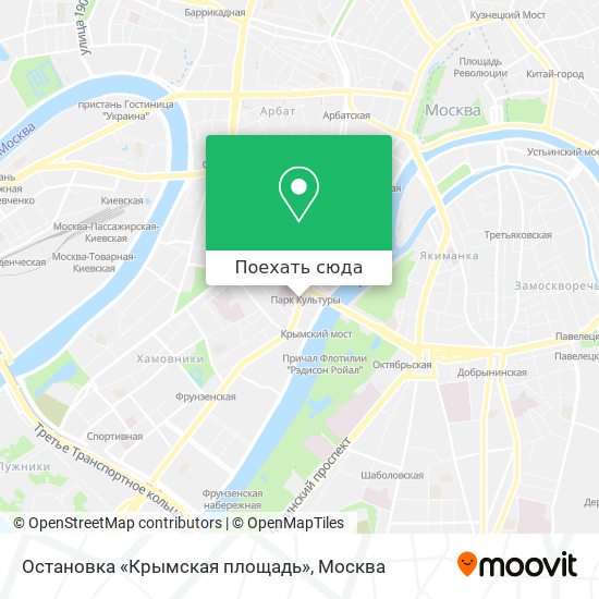 Карта Остановка «Крымская площадь»