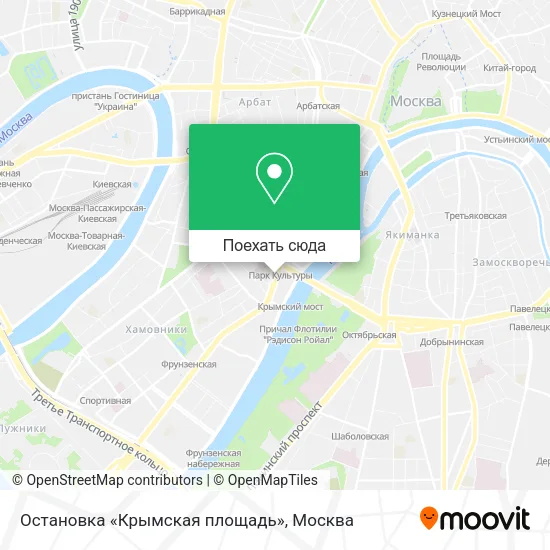 Карта Остановка «Крымская площадь»