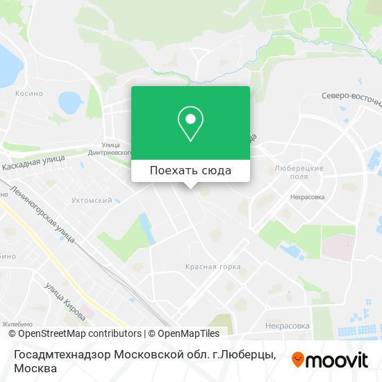 Карта Госадмтехнадзор Московской обл. г.Люберцы