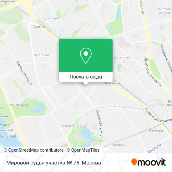 Карта Мировой судья участка № 78