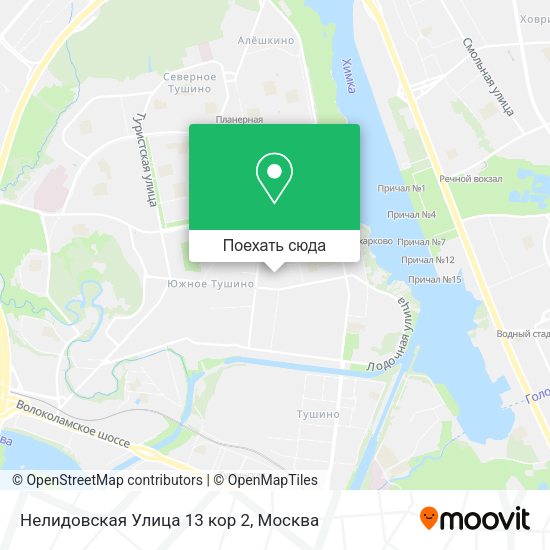 Карта Нелидовская Улица 13 кор 2