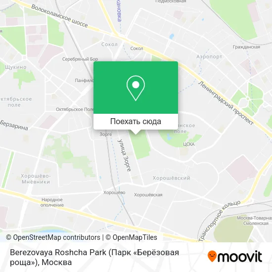 Карта Berezovaya Roshcha Park (Парк «Берёзовая роща»)