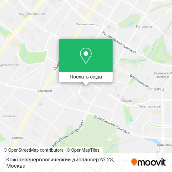 Карта Кожно-венерологический диспансер № 23