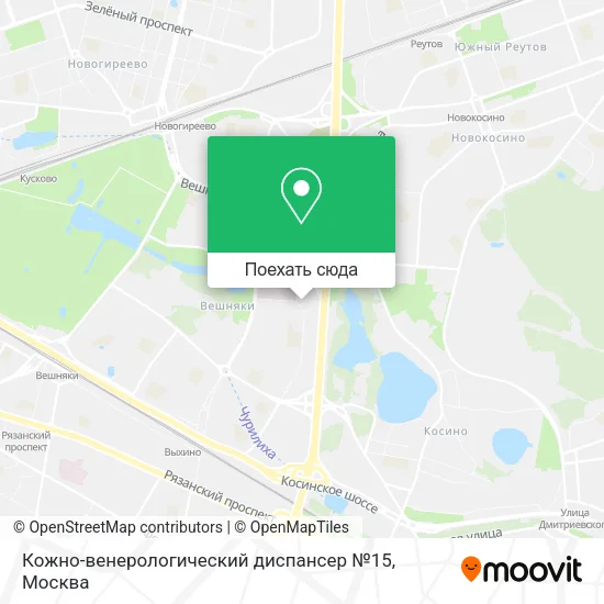 Карта Кожно-венерологический диспансер №15