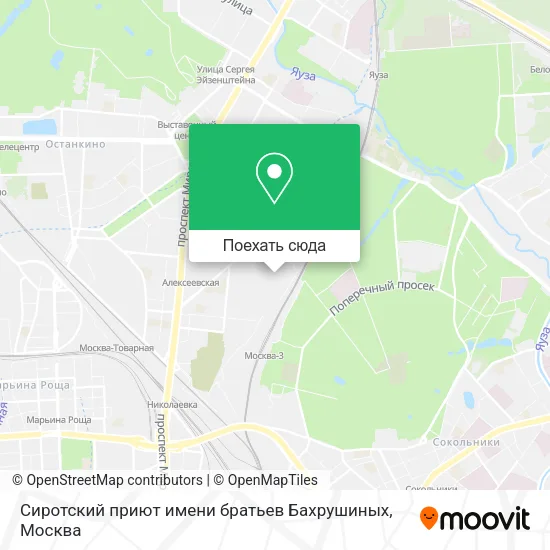 Карта Сиротский приют имени братьев Бахрушиных