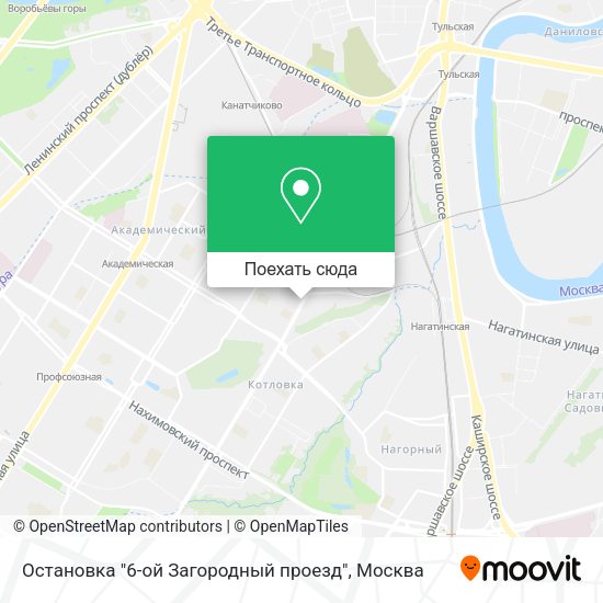 Карта Остановка "6-ой Загородный проезд"