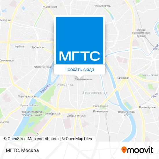 Карта МГТС