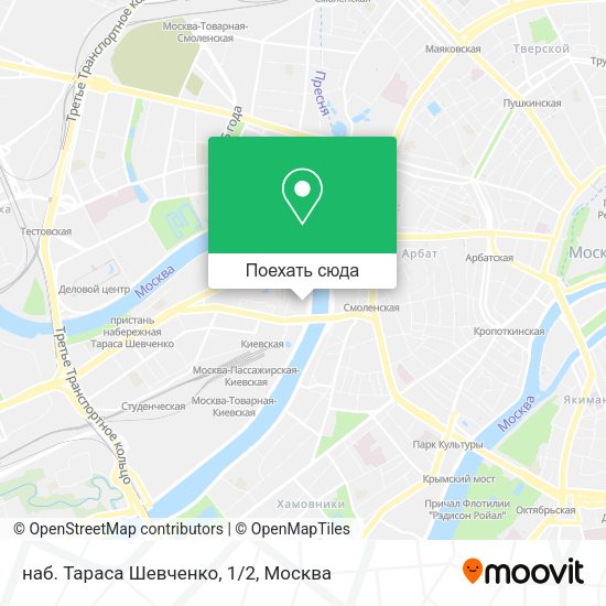 Карта наб. Тараса Шевченко, 1/2