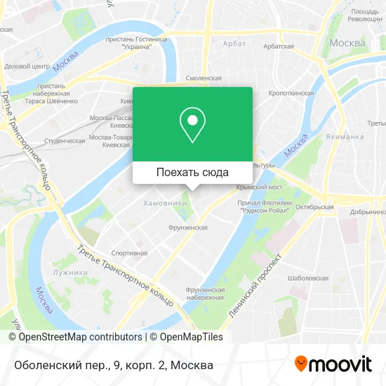 Карта Оболенский пер., 9, корп. 2