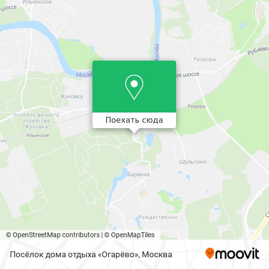 Карта Посёлок дома отдыха «Огарёво»