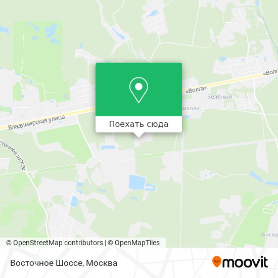 Карта Восточное Шоссе