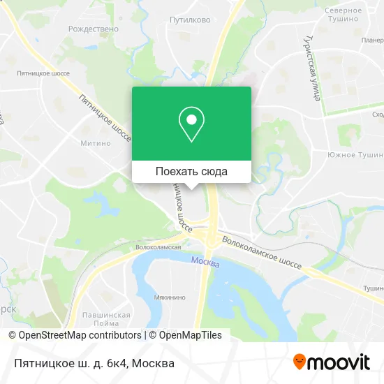 Карта Пятницкое ш. д. 6к4