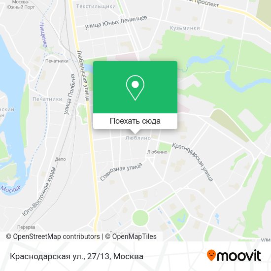 Карта Краснодарская ул., 27/13