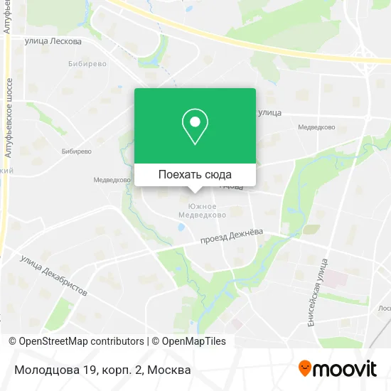 Карта Молодцова 19, корп. 2