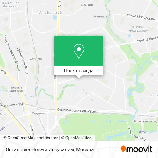 Карта Остановка Новый Иерусалим