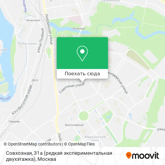 Карта Совхозная, 31а (редкая экспериментальная двухэтажка)