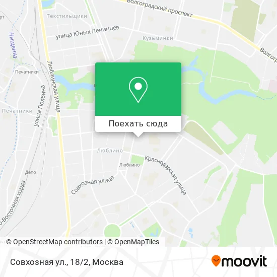 Карта Совхозная ул., 18/2