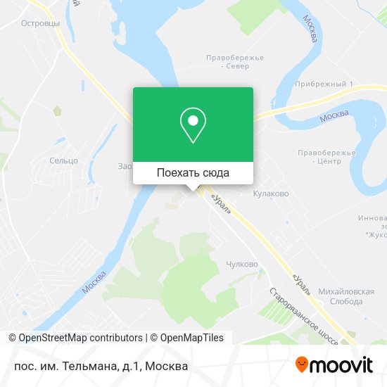 Карта пос. им. Тельмана, д.1