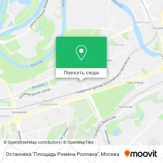 Карта Остановка "Площадь Ромена Роллана"