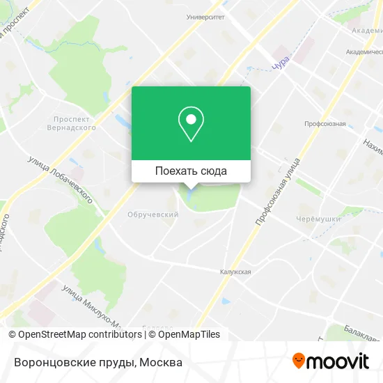 Карта Воронцовские пруды