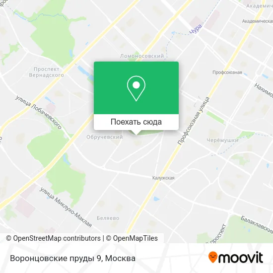 Карта Воронцовские пруды 9