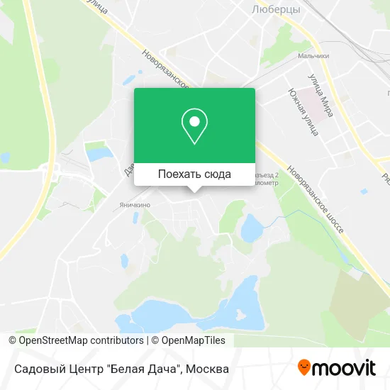 Карта Садовый Центр "Белая Дача"