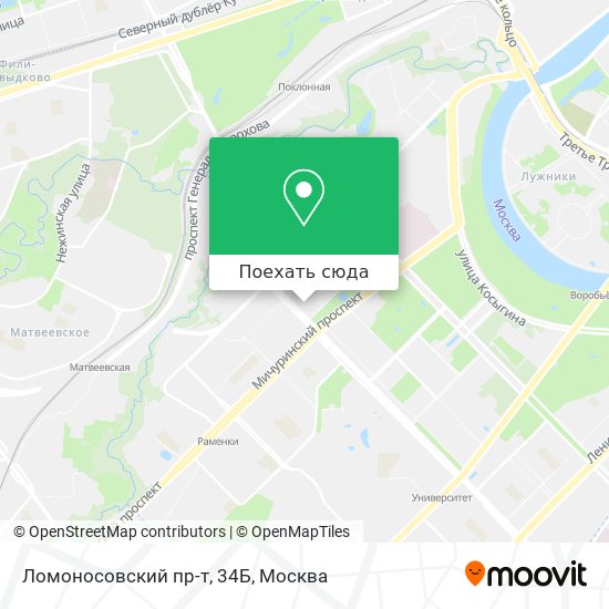 Карта Ломоносовский пр-т, 34Б