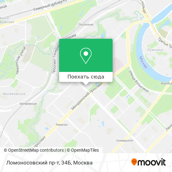 Карта Ломоносовский пр-т, 34Б