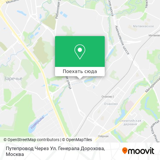 Карта Путепровод Через Ул. Генерала Дорохова