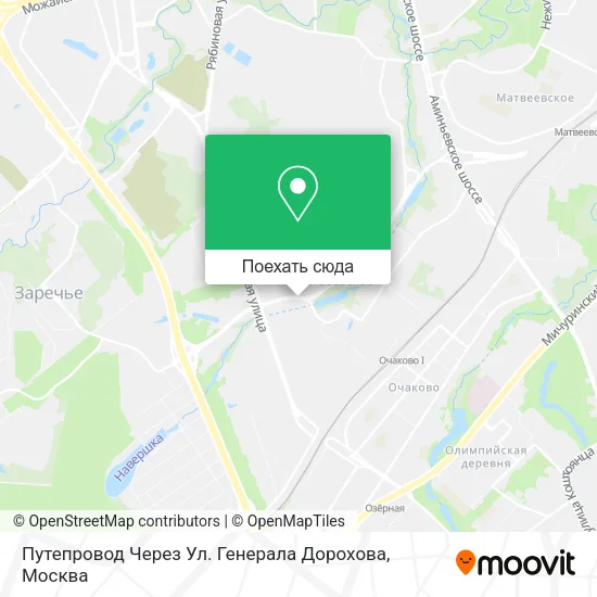 Карта Путепровод Через Ул. Генерала Дорохова