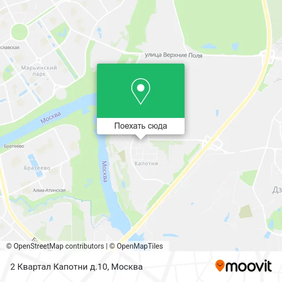 Карта 2 Квартал Капотни д.10