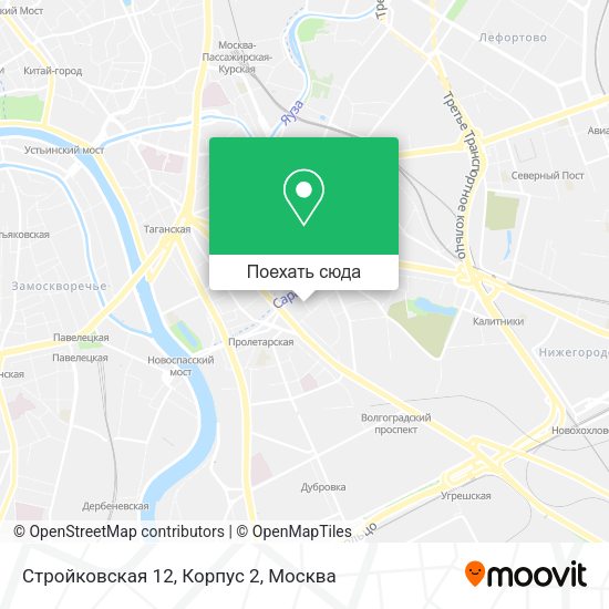 Карта Стройковская 12, Корпус 2