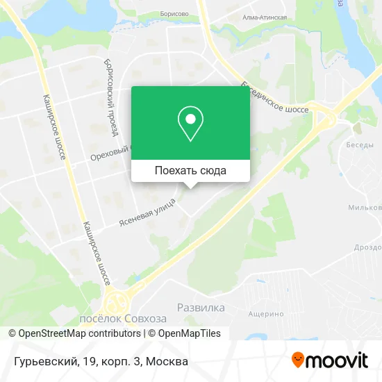 Карта Гурьевский, 19, корп. 3
