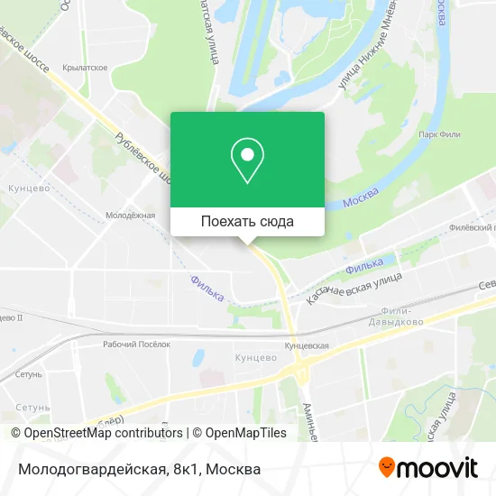 Карта Молодогвардейская, 8к1