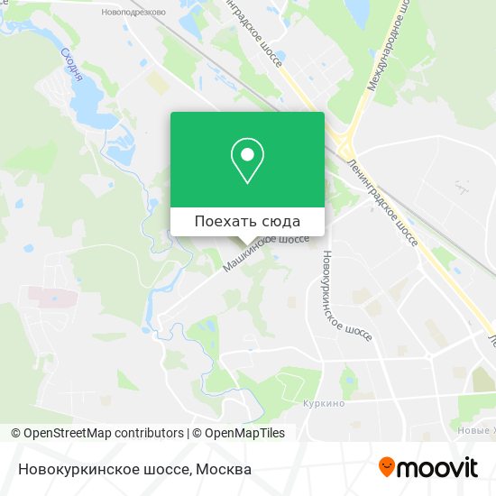 Карта Новокуркинское шоссе