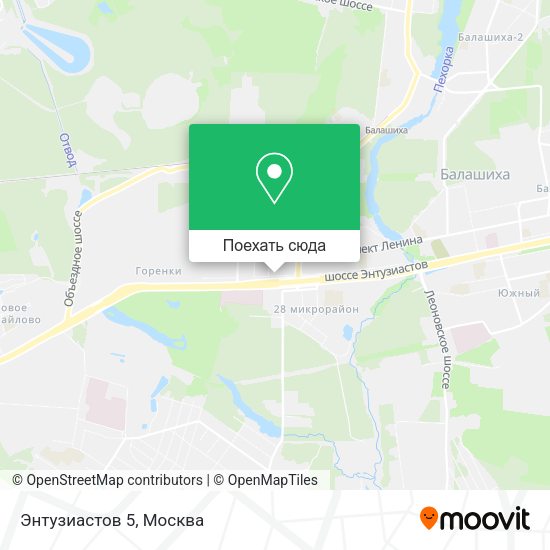 Карта Энтузиастов 5