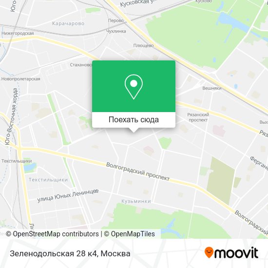 Карта Зеленодольская 28 к4
