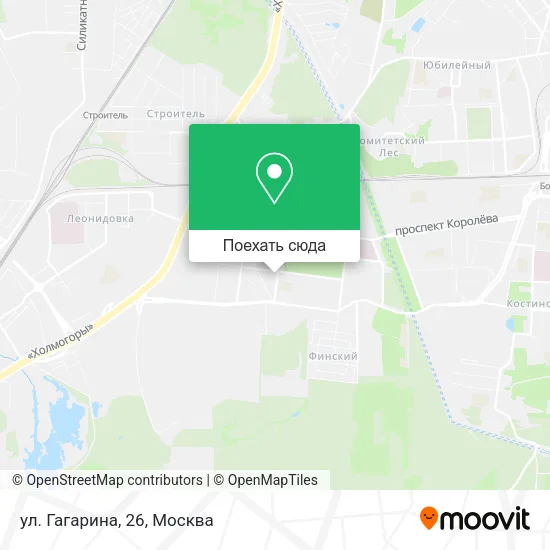 Карта ул. Гагарина, 26