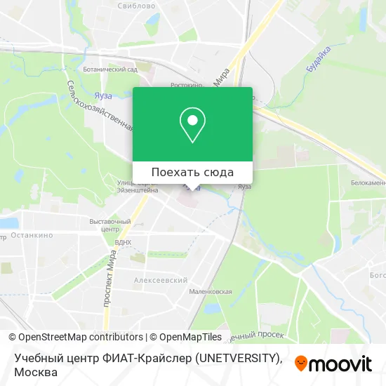 Карта Учебный центр ФИАТ-Крайслер (UNETVERSITY)