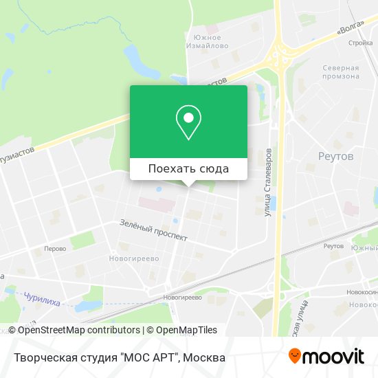 Карта Творческая студия "МОС АРТ"