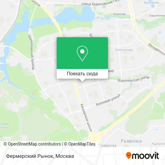 Карта Фермерский Рынок