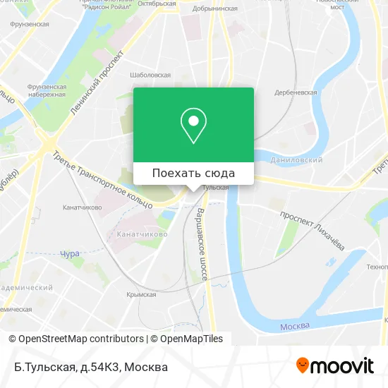 Карта Б.Тульская, д.54К3