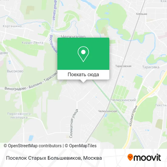 Карта Поселок Старых Большевиков