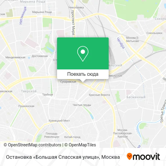 Карта Остановка «Большая Спасская улица»
