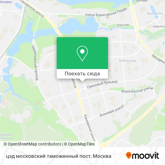 Карта цэд московский таможенный пост