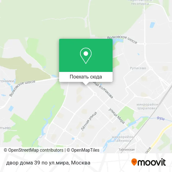 Карта двор дома 39 по ул.мира