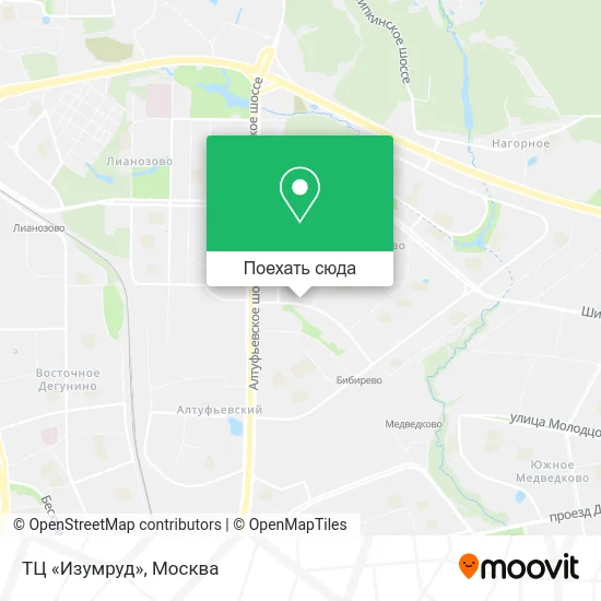 Карта ТЦ «Изумруд»
