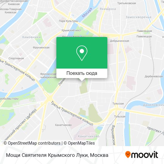 Карта Мощи Святителя Крымского Луки