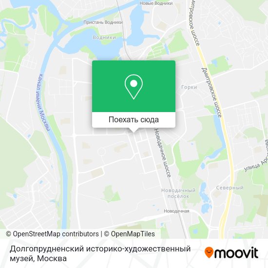 Карта Долгопрудненский историко-художественный музей